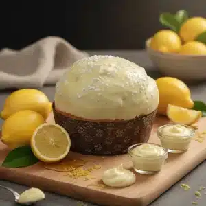 Panettone con farcitura al limone